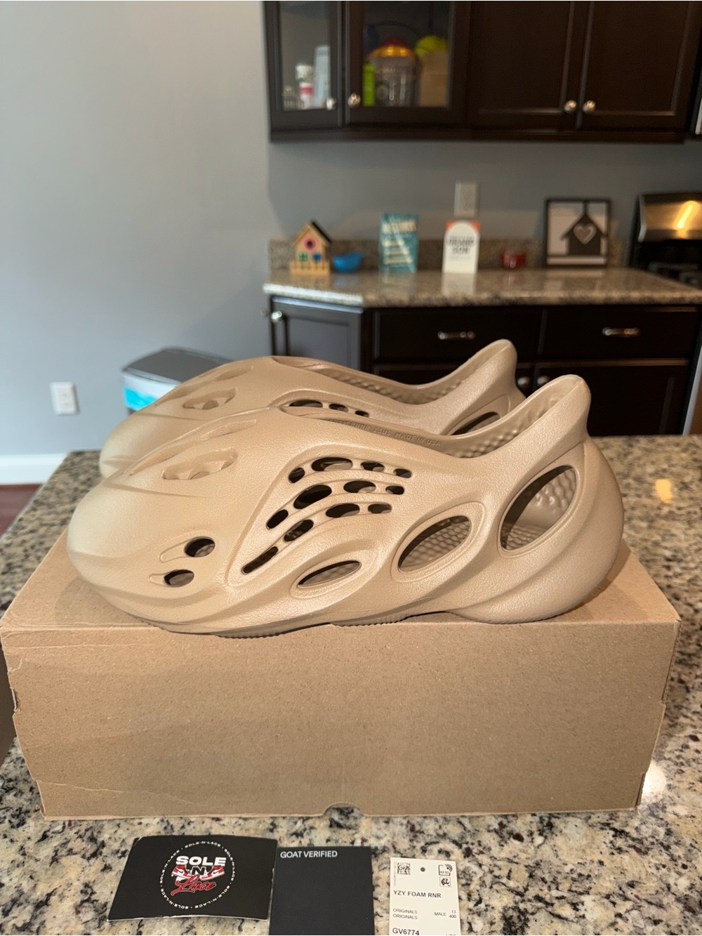 Size 13 Adidas Yeezy Foam Rnnr Mist SKU GV6774 Brand New